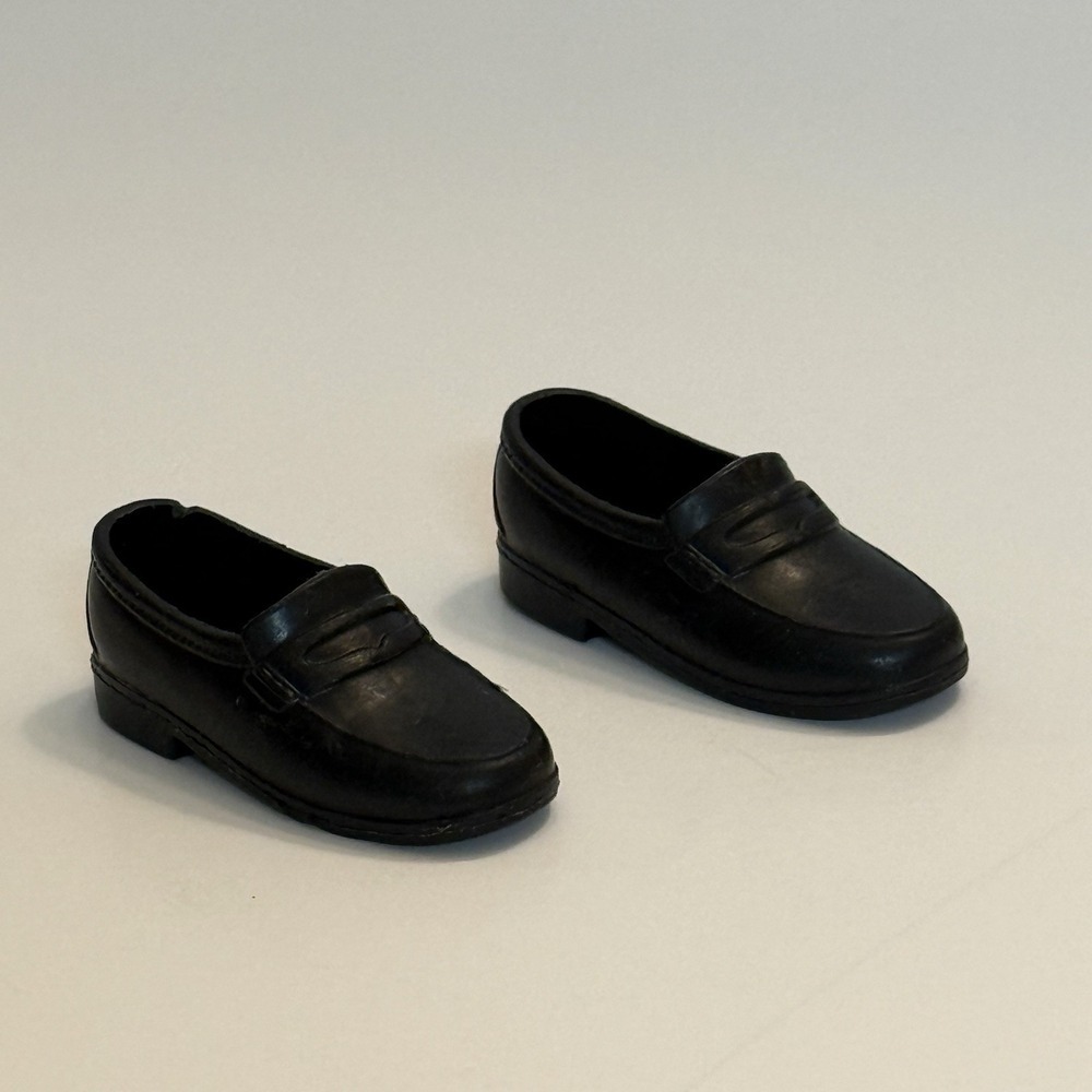 Mattel Ken Black Dress Shoes Penny Loafers Barbie